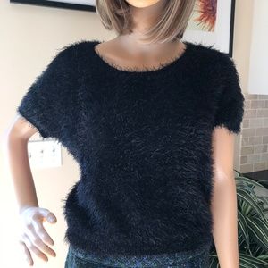 EUC Jennifer Lopez Fuzzy Top